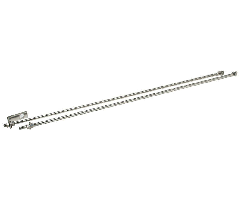 Kentrol 30517 Kentrol 72-86 Jeep CJ Strut Rod Kit - Polished Silver
