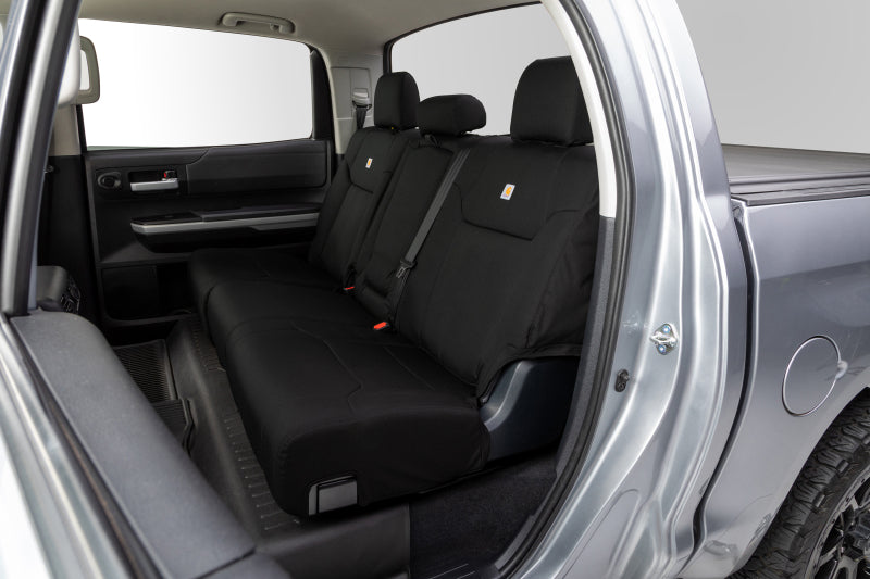 Covercraft 19-21 Chevrolet Silverado Carhartt PrecisionFit Custom Front Row Seat Covers - Blk