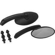 18-243 Mirrors Black Oval Black