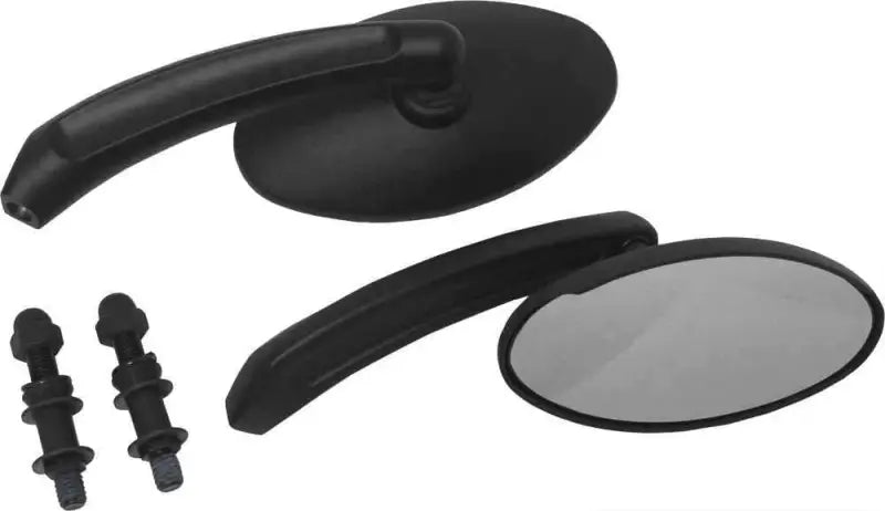 18-243 Mirrors Black Oval Black