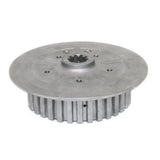 Silver ribbed clutch pressure plate with splined hole for OEM specs RV and truck parts