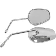 18-500 Chr Mirror Oe Style Tapered Long Stem Chrome