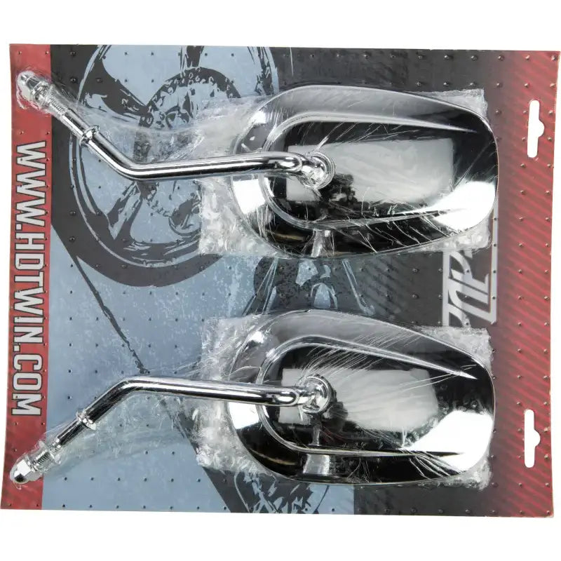 18-501 Chr Mirror Oe Style Tapered Short Stem Chrome