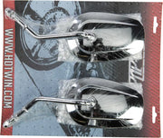 18-501 Chr Mirror Oe Style Tapered Short Stem Chrome