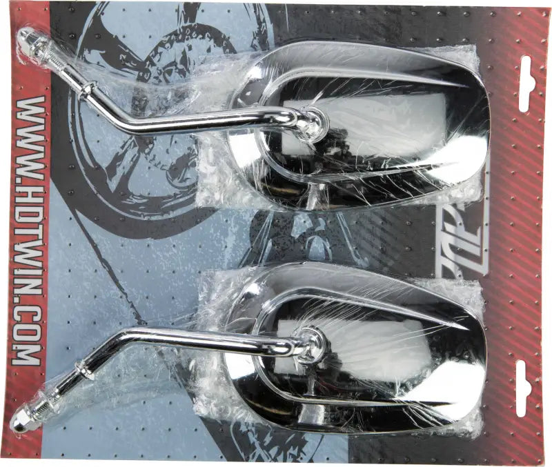 18-501 Chr Mirror Oe Style Tapered Short Stem Chrome
