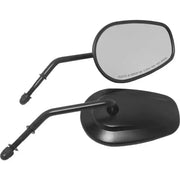 18-501BK Blk Mirror Oe Style Tapered Short Stem Black