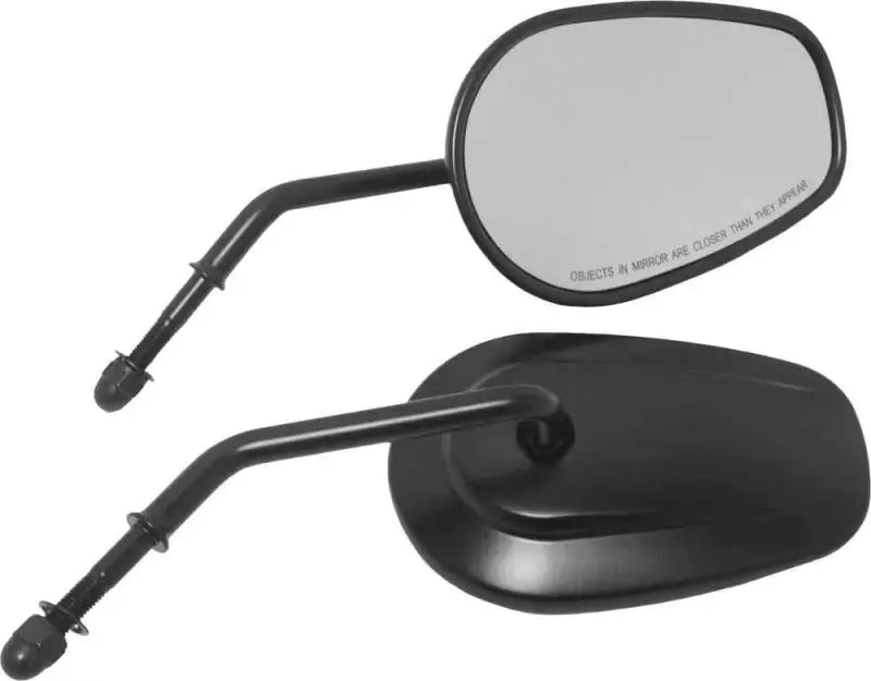 18-501BK Blk Mirror Oe Style Tapered Short Stem Black