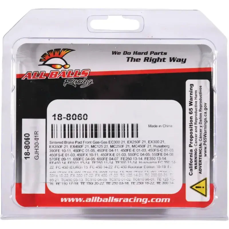 18-8060 Brake Pad Kit Sintered - Pads
