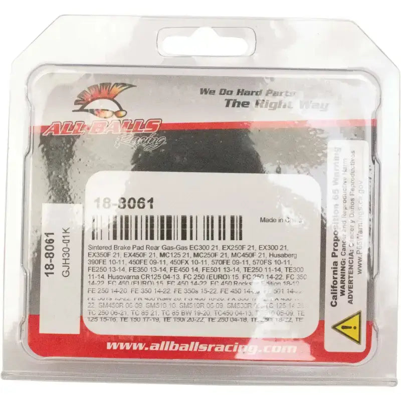 18-8061 Brake Pad Kit Sintered - Pads