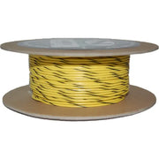 NAMZ CUSTOM CYCLE #18 Gauge Yellow/Black Stripe 100' Spool Of Primary Wire