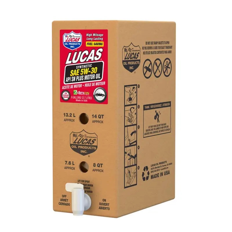 18005 Lucas Oil Synthetic Sae 5W-30 Api Sn Plus/Dex