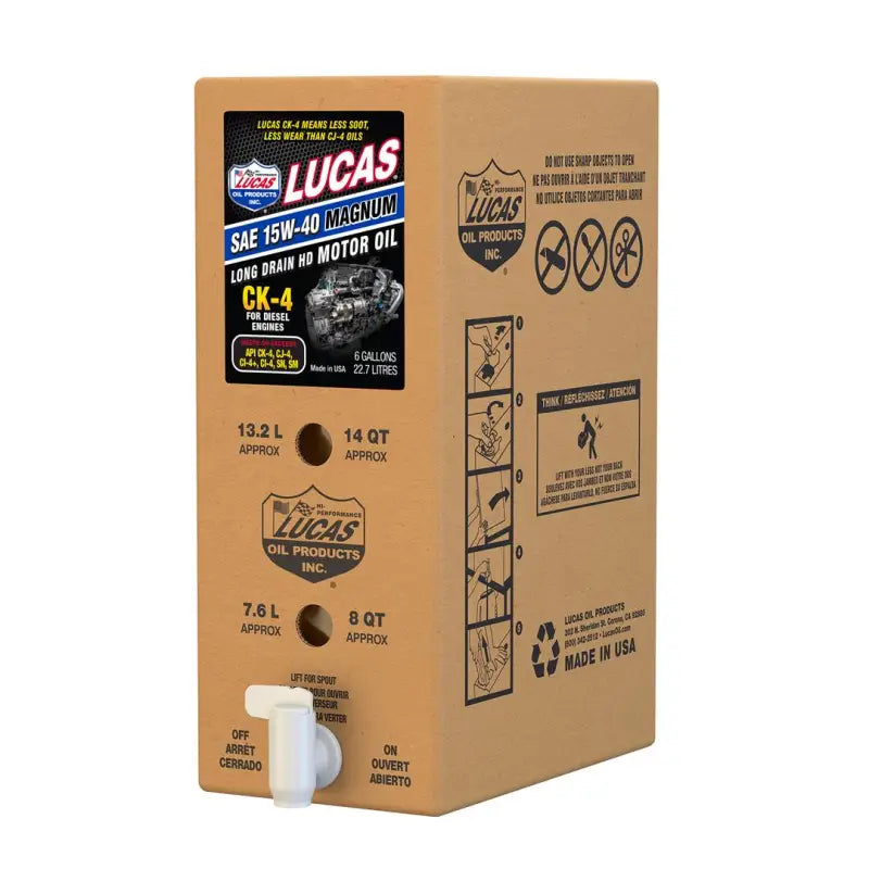18014 Lucas Oil Sae 15W-40 Ck-4 Truck Oil/1X1/6 Gal