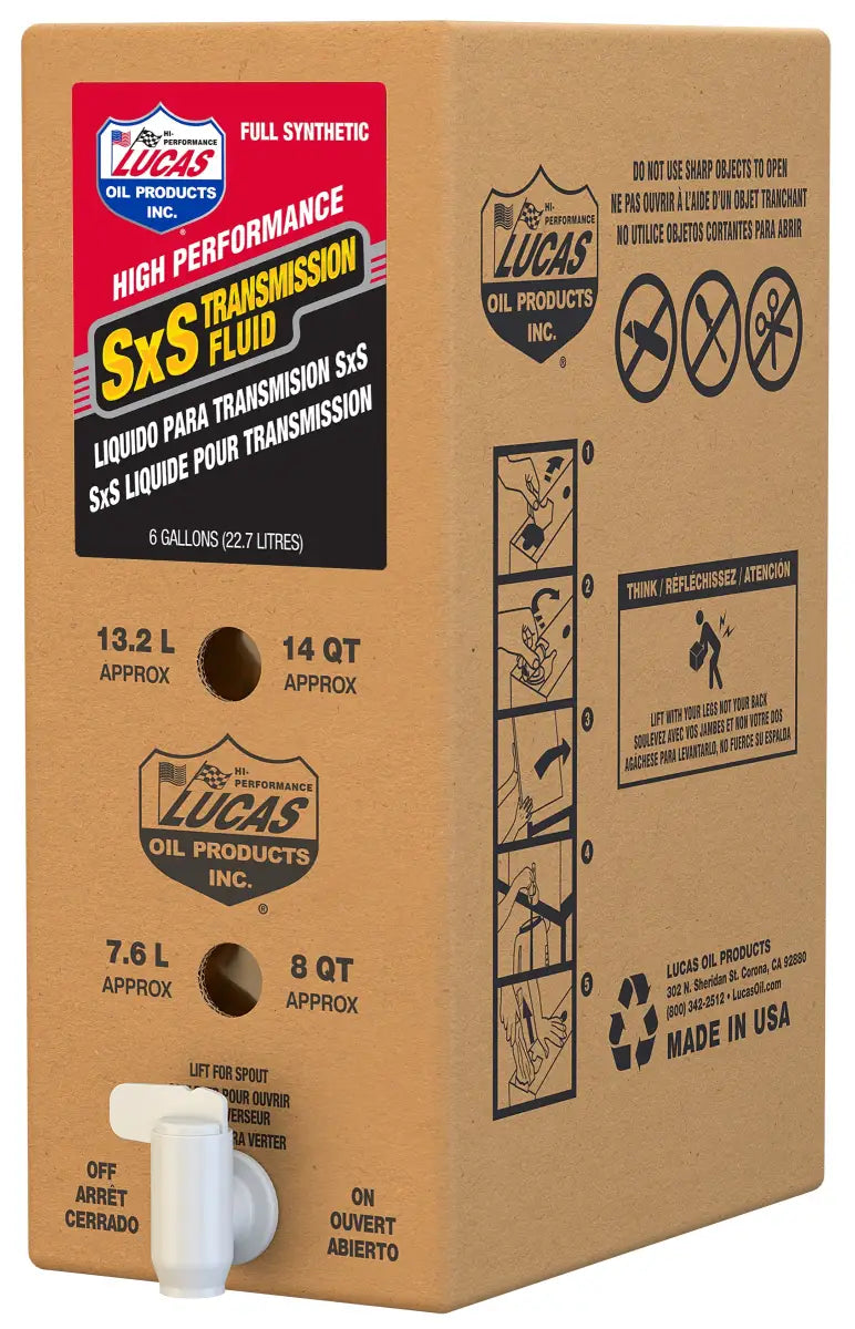 18050 Sxs Synthetic TransmiSSion Oil 6 Gal Bib 