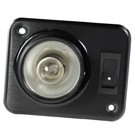 Black rectangular lite sq single light fixture for outdoor spaces in Arcon A/C Lite Sq Single Black