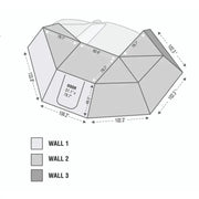 18099910 Overland Vcl Nomadic Awning 270 - Side Wall 1 Wi - Extension Panel