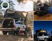 Overland Vehicle Systems 18189901 Overland Vcl Bushveld Ii Hard Shell Roof Top Tent, rugged outdoor camping, spacious and durable, easy setup, weather-resistant, high-quality materials.