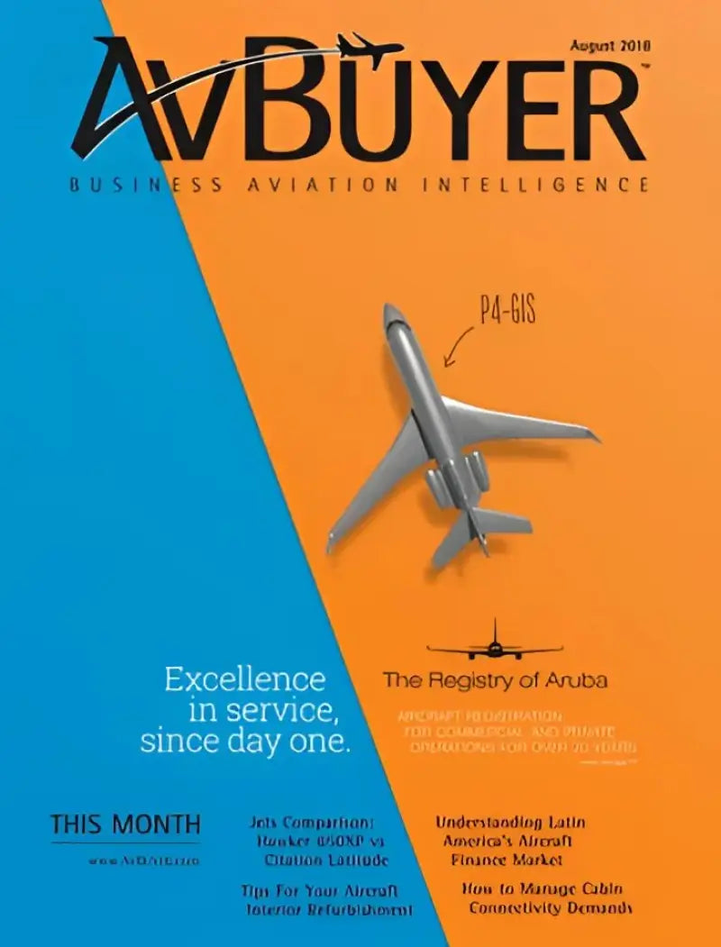 August 2018 AvBuyer magazine issue on 182-120-orange straightline rugged wing pol