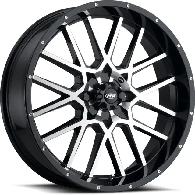 1822515546B Itp Hurricane Black/Machined 18X6.5 4/137 4 + 2.5 (+10Mm) 
