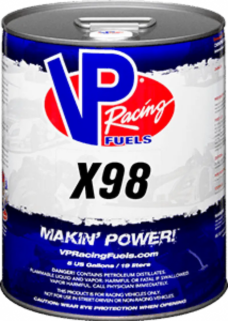 1862 Vp Racing X 98 Vp Fuel 5 Gal Pail - RV and Auto Parts