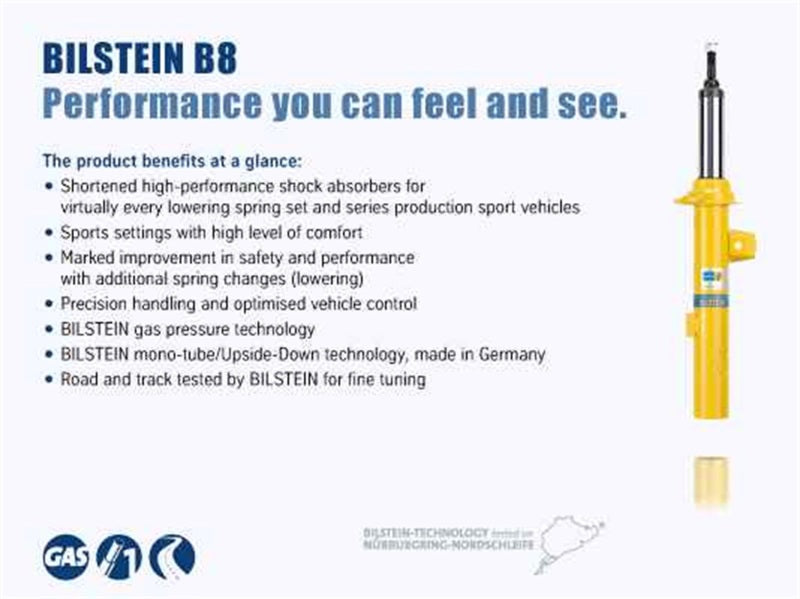 Bilstein 24-284097 Bilstein 5100 Series 17-18 Nissan Titan Rear 46mm Monotube Shock Absorber (for 0-1in Rear Lift)