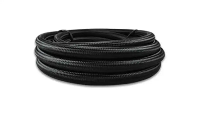 Vibrant 18963 Vibrant -4 AN Black Nylon Braided Flex Hose w/ PTFE Liner (10FT roll)