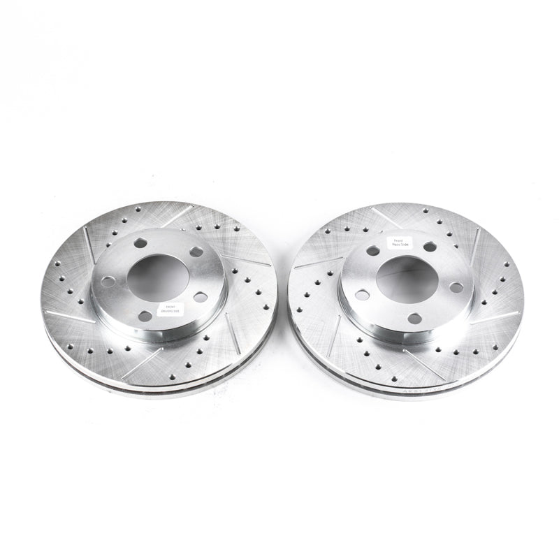 PowerStop AR8141XPR Power Stop 94-04 Ford Mustang Front Evolution Drilled & Slotted Rotors - Pair