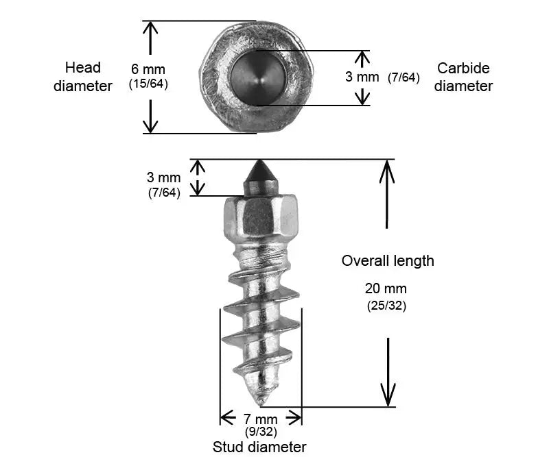 18mm Standard Screw Studs Qty 150 