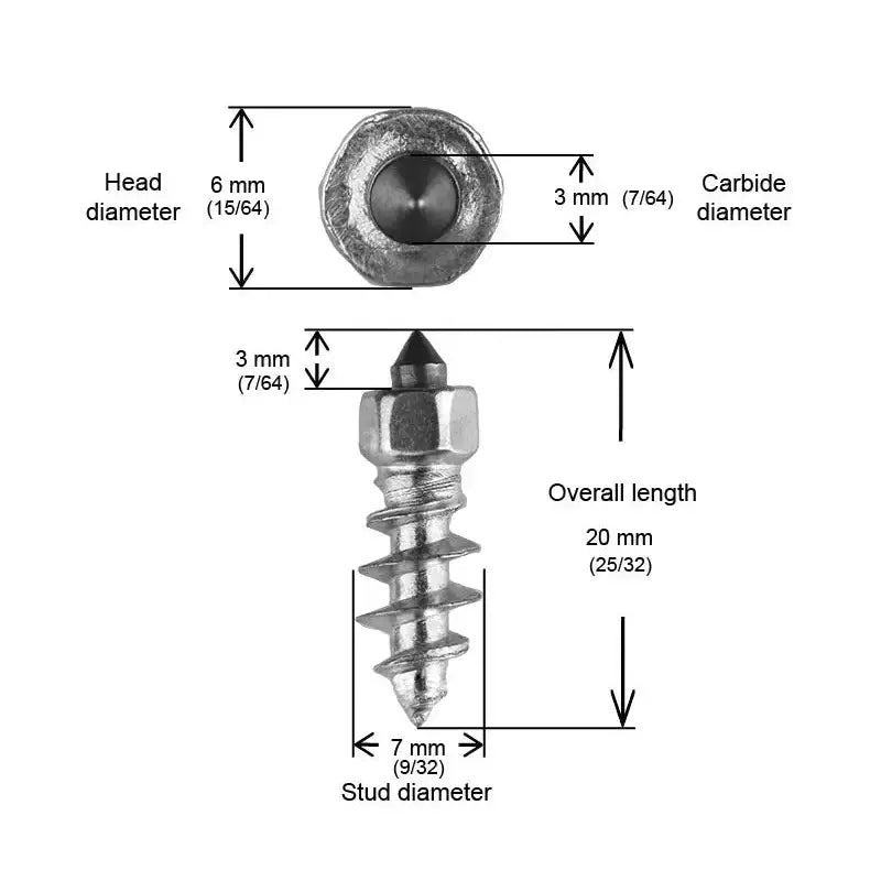 18mm Standard Screw Studs Qty 150 