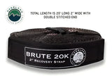19-5991 Overland Vcl 2 Pack - Tow Strap 20 000 Lb. 2’ X