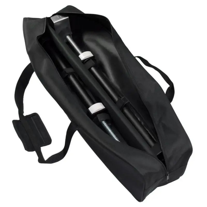 Black carrying bag with metal and plastic parts for Ultra Fab Slide or Fab Slide products