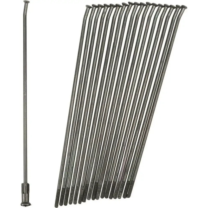 19-B223223-2 Pro-Wheel Double Butted Spokes Black/Black Rear 19 Inch 36/Pk - RV and Auto Parts