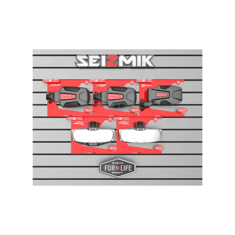 UTV side and rearview mirrors from the 19000KIT Seizmik Mirror Display Kit