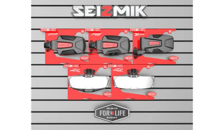 UTV side and rearview mirrors from the 19000KIT Seizmik Mirror Display Kit