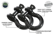 19010201 Overland Vcl Recovery Shackle D-Ring 3/4’ 4.75 T