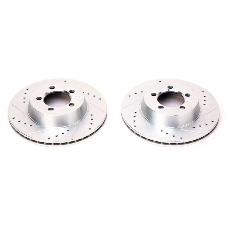 PowerStop AR8305XPR Power Stop 67-72 Dodge Dart Front Evolution Drilled & Slotted Rotors - Pair