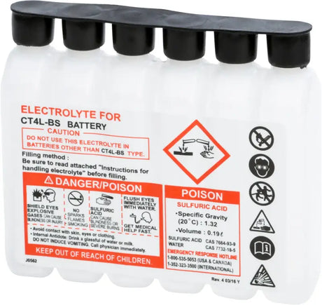 190CC CTX Sealed Battery Electrolyte Pack 186cc 