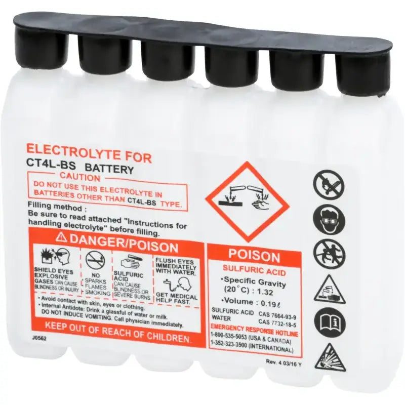 190CC CTX Sealed Battery Electrolyte Pack 186cc 