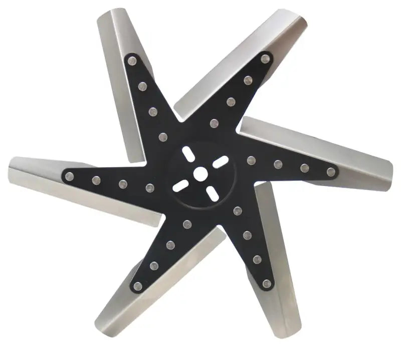 19117 Derale 17' Hp Ss Flxfn Blkspi St