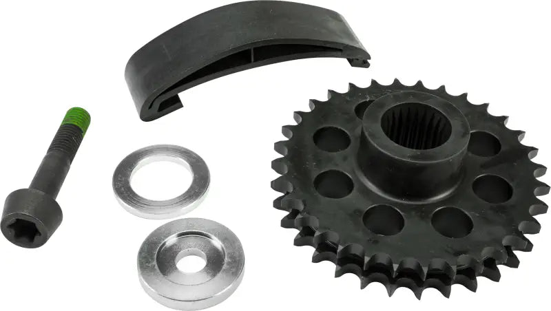 Motorcycle engine parts featuring the 191202 Compensator Eliminator Sprocket 32 Tooth