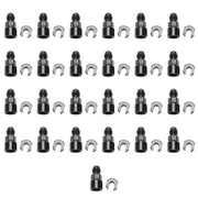Russell 644117 Russell Performance Adapter -6 AN Male to 5/16in Quick Disconnect Female Screw - Black (Bulk Pkg 25) - 644117