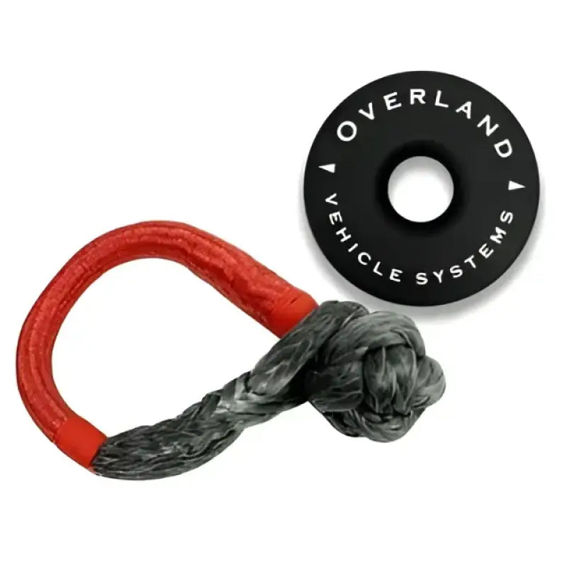 19240005 Overland Vcl Recovery Ring 2.5’ 10 000 Lb. Red W - Winch Snatch Block