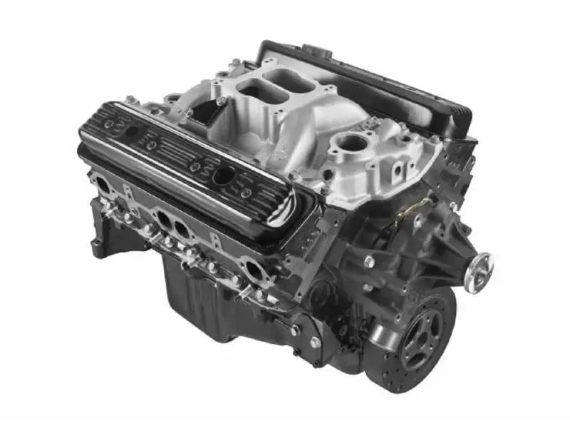 Black and silver V8 engine block for GM Perf Part Engine Asm Gasoline