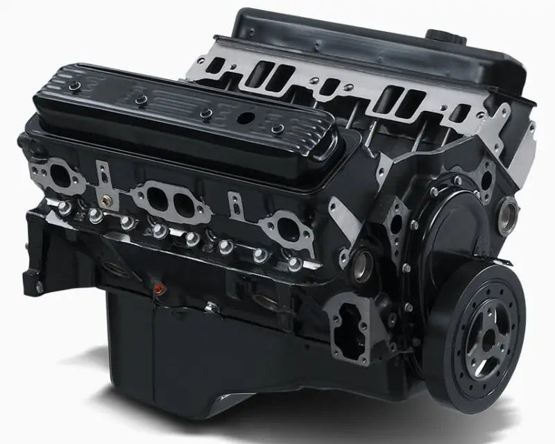 Black V8 engine asm gasoline with valve covers and front pulley for Gm Perf Part
