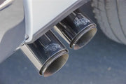 Dual chrome exhaust tips on 19650 Vance&Hines Cat-Back Exhaust for a sleek look