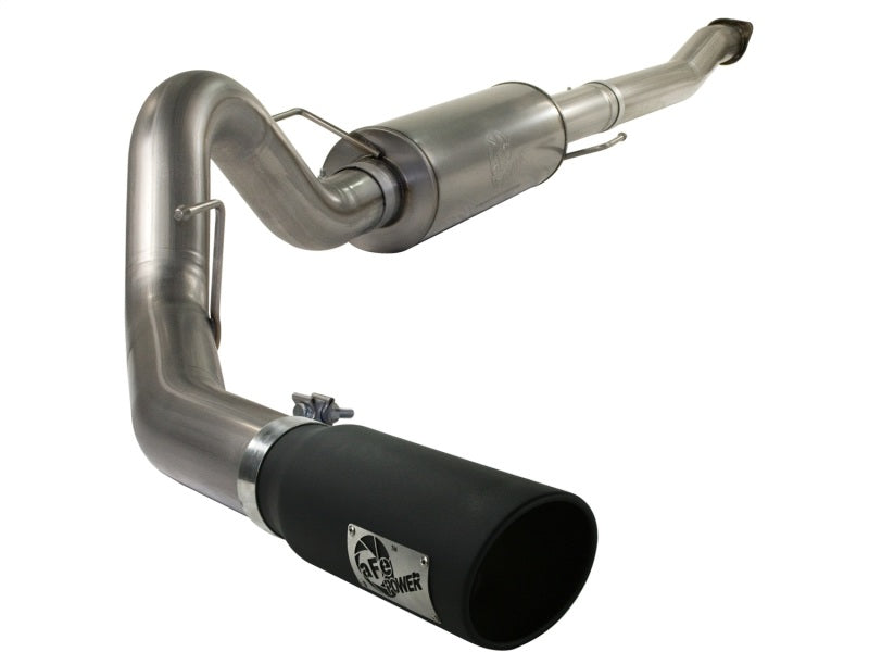 aFe 49-43041-B aFe MACHForce XP Exhaust Cat-Back SS-409 4in Black Tip 11-12 Ford F-150 EcoBoost V6-3.5L (tt)