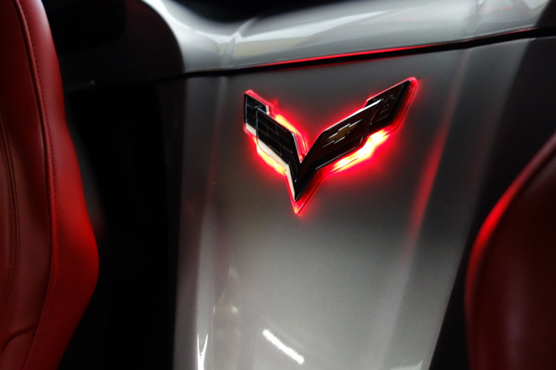 ORACLE Lighting 3633-003 Oracle Corvette C7 Rear Illuminated Emblem - Red