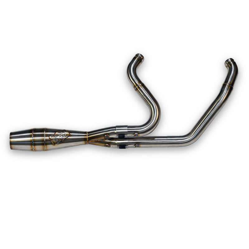 Sawicki Intmdtr M8 FLT Shorty Exhaust 930-02601 - Cannon Brushed SS