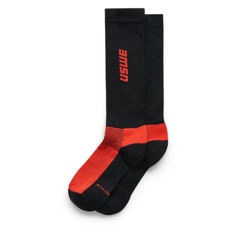 USWE 80295043400540 USWE Rapp Moto Sock Flame Red - Size 40/42 - 80295043400540