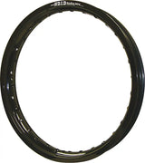 Black motorcycle wheel rim with spoke holes for 19x215stb01s Dirt Star St-X model