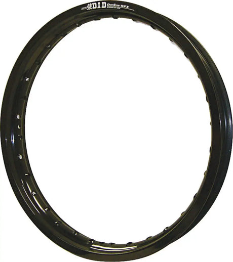 Black motorcycle wheel rim with spoke holes for 19x215stb01s Dirt Star St-X model